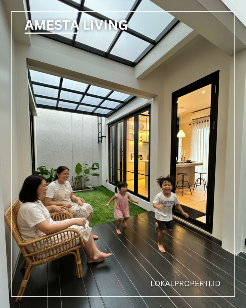 Tata ruang Rumah Amesta Living Yang Efisien Mendukung Gaya Hidup Produktif