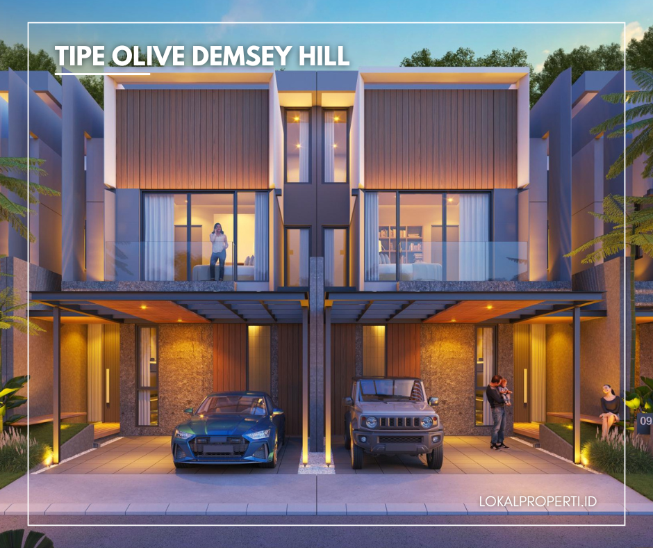 Fasad Tipe Olive Superior dan Olive Deluxe Dempsey Hill Citraland Utara Surabaya Barat