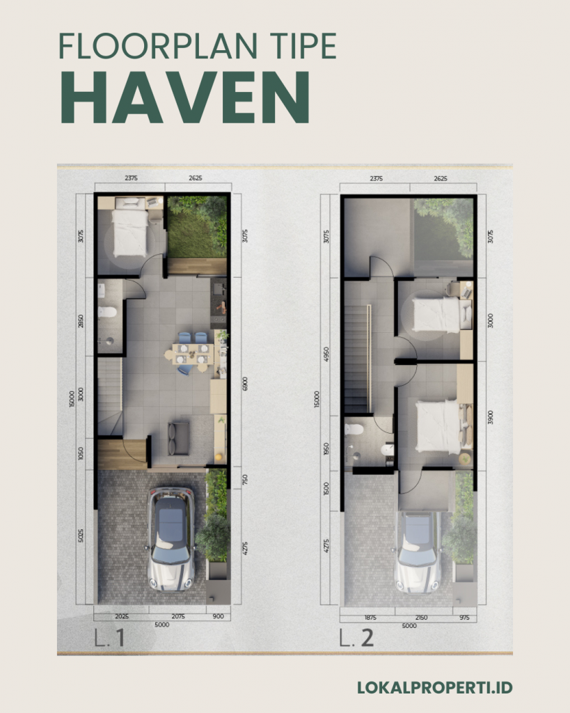 Floorplan Tipe Haven Central Park MERR Tahap 4