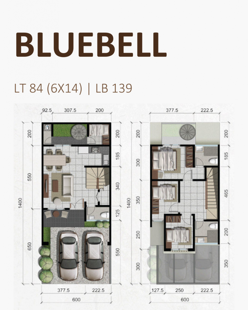 Springville Residence Tipe Bluebell Floor Plan
