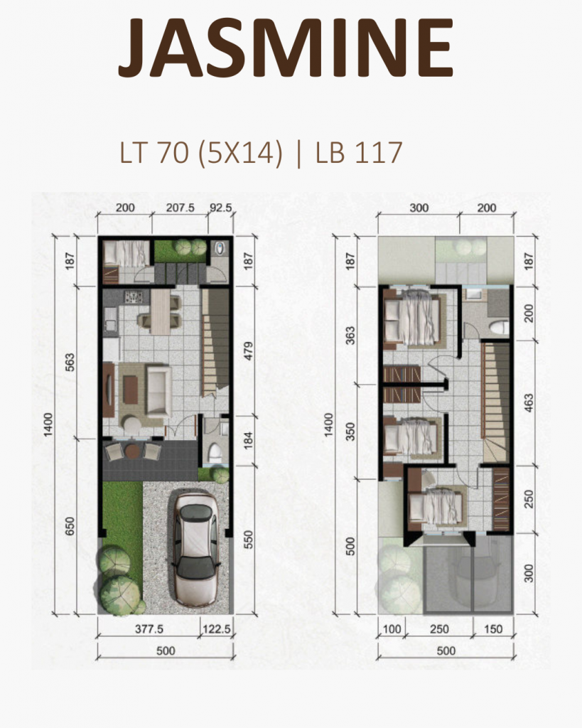 Springville Residence Tipe Jasmine Floor Plan