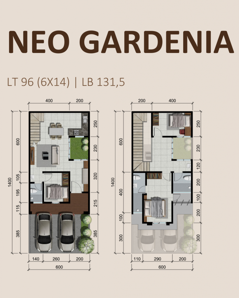 Springville Residence Tipe Neo Gardenia Floor Plan