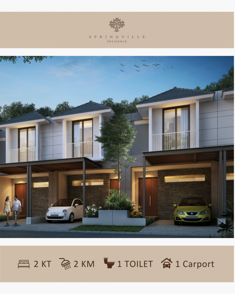 Springville Residence Tipe Orchid Fasad