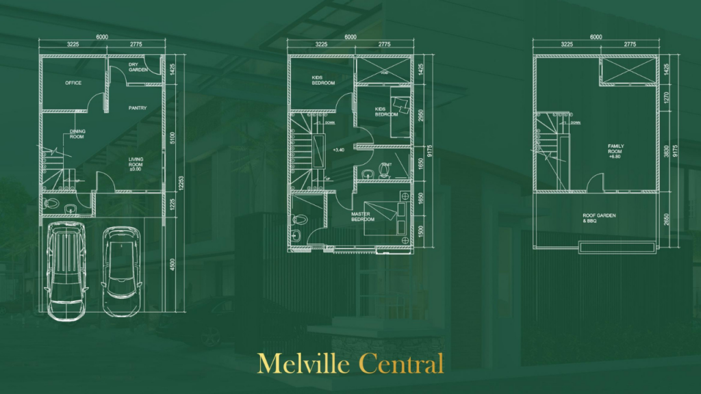 Harga Dan Flooplan Rumah Melville Central Dekat Galaxy Dharmahusada Kertajaya