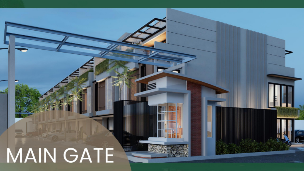 Harga Dan Main Gate Rumah Melville Central Dekat Galaxy Dharmahusada Kertajaya
